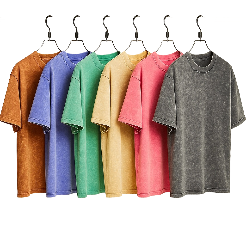 Acid Wash Drop Shoulder