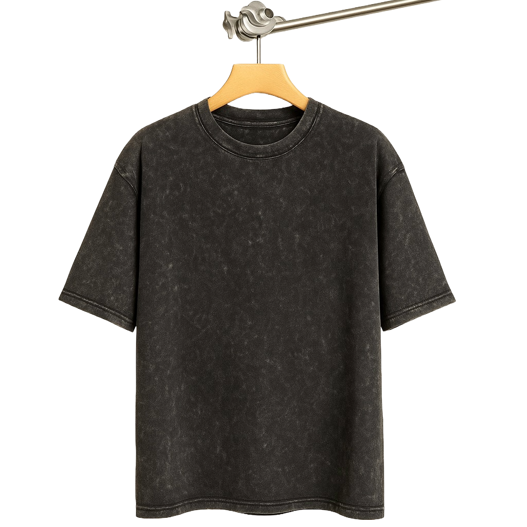 Acid Wash Drop Shoulder T-Shirt