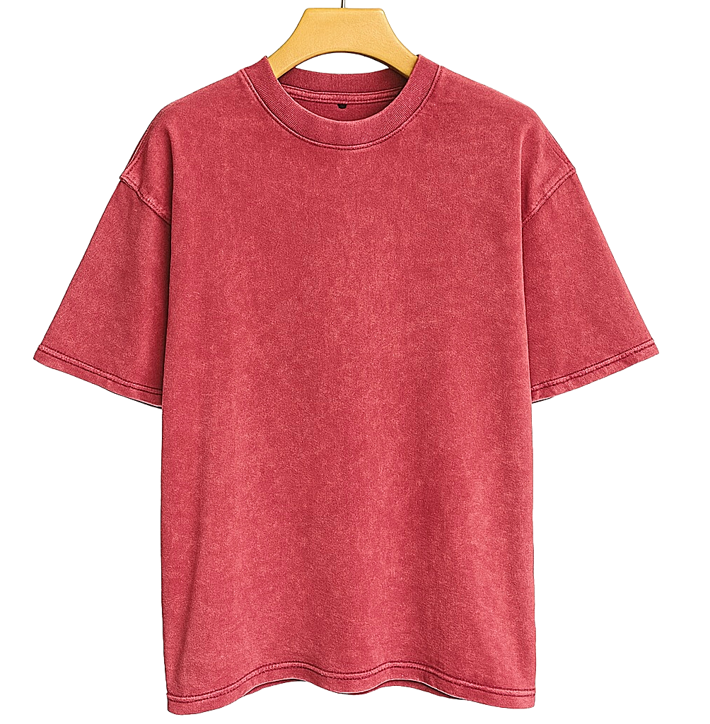 Acid Wash Drop Shoulder T-Shirt